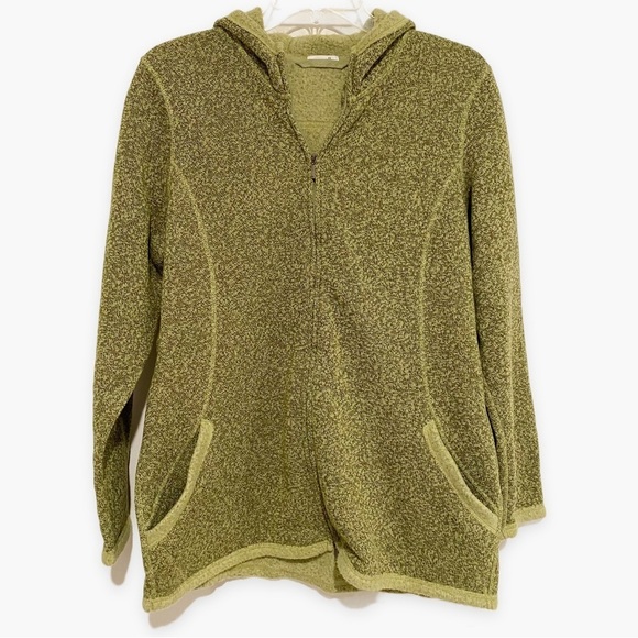 J. Jill Jackets & Blazers - J. Jill | Fleece Sweater Hoodie Zippered Green Size Medium